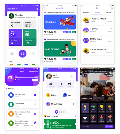 ChiCha app；ui