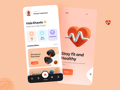 Fitness App concept ⛹️ app basket branding colors design designcommunity designers dribbble dribbblers fitness fitnessapp logo populardesigns trendingdesign trendy uidesign uiux uiuxdesigners ux