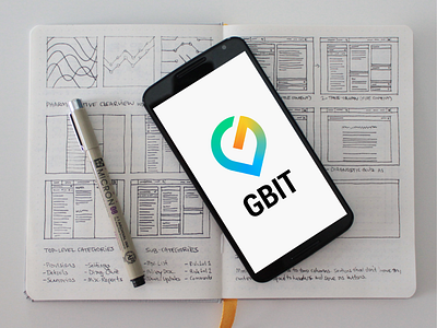 Brand Design for a Vehicle Tracking App brand branding flat gradient illustration logo tracking vehicle