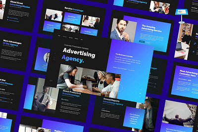 Advertising Agency Presentation Template clean colorful company corporate google slides keynote modern multipurpose multipurpose template photography pitch deck portfolio powerpoint presentation studio template unique web design web development website