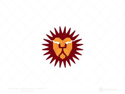 Lion Face Logo (for Sale) animal logo branding design graphic design icon illustration lion face lion logo logo logodesign logoforsale logotype morden premade logo ready made logo symbol unused logo vector