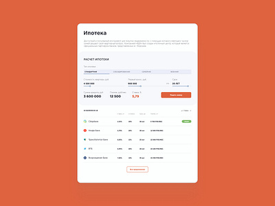 Mortgage calculator calculator concept design mortgage ui uidesign web webdesign website