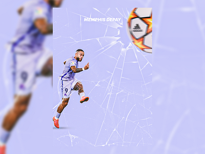 Memphis Depay adobe adobe photoshop adobephotoshop barcelona design football graphic design memphisdepay poster sport