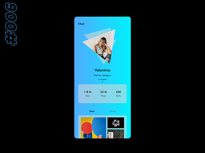 Design a user profile. #dailyui #006 #mouliuxi 006 100 days of ui challenge app branding daily ui design graphic design illustration latest logo mouliuxi new profile settings trending ui user ux vector