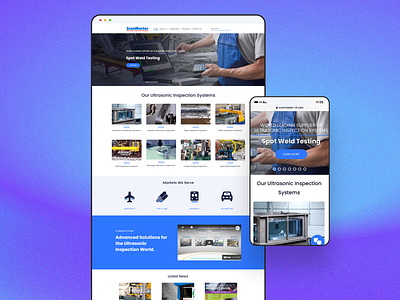 ScanMaster Systems Website branding concept design factory website figma graphic design homepage landing page mobile product design responsive ui ui design ux website