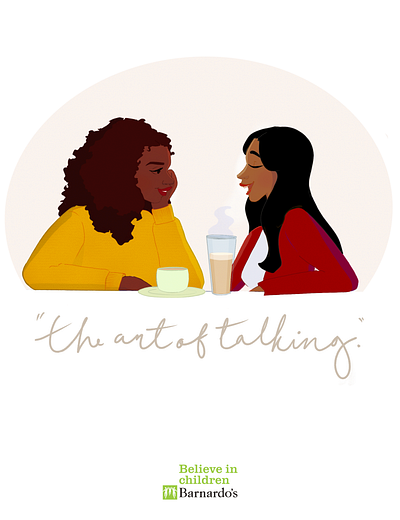 The Art of Talking design ethnic minorities female character female designers female portrait illustration mental health mental health awareness