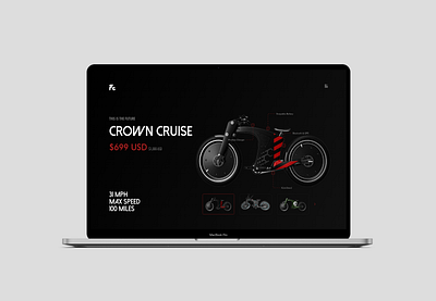 E-Bike design ui web