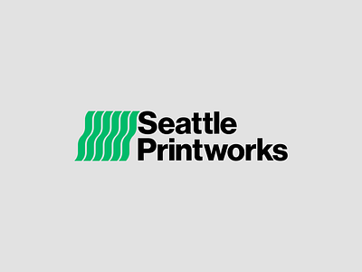 Seattle Printworks brand brandidentity branding clean design identity illustrator logo logomark logotype mark minimal minimalism modernism print printworks seattle swiss timeless vector