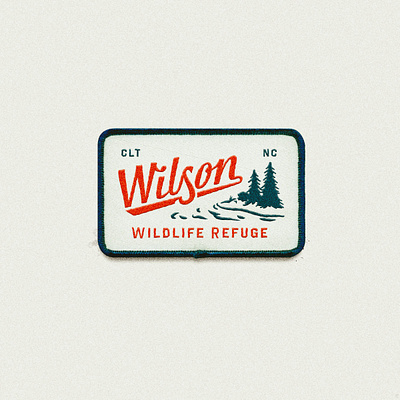 Wilson Wildlife Refuge adventure branding design graphic logo logotype outdoors patch typography