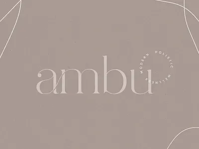 Ambu Wellness Branding branding design hollistic jillstclair jillstclaircreative logo logodesign wellness wellness branding yoga yoga brand