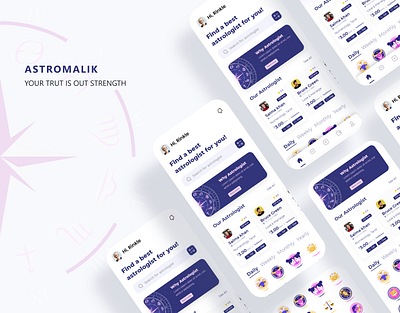 Astrology App adobe xd astrology app illustration uiux
