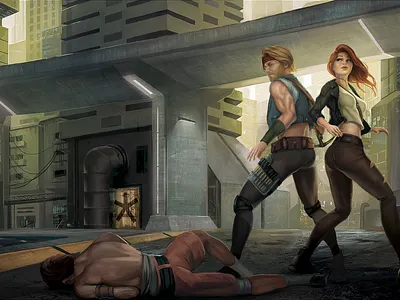 The Undercity book cover drawing full spread illustration sci fi