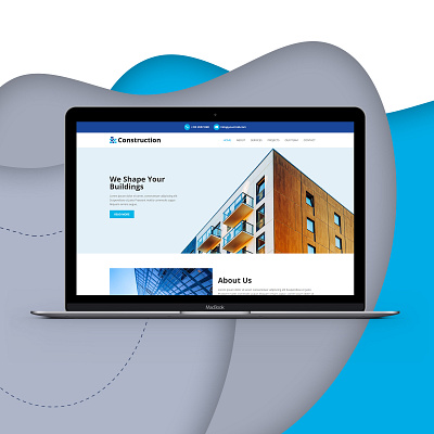 Construction Co - Website Design company construction design landing page design real estate web design web page design