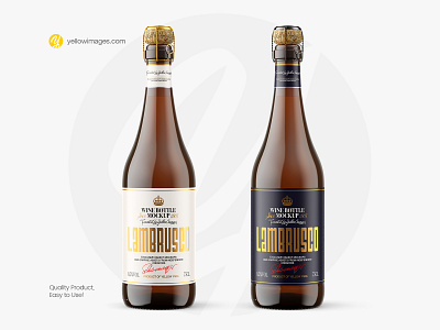 Amber Glass Bottle with White Wine Mockup alco alcohol amber bottle amber glass bottle champagne design lambrusco mockup muscat photoshop mockup prosecco psd mockup sparcling spirits white wine wine yellow images