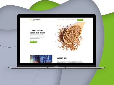 Agriculture - Website Design agriculture design farmer garden jute landing page design rice web design web page design