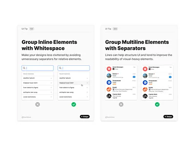 Grouping Inline Elements vs. Multiline Elements branding chat design design system figma freebie inline interface multilie search sketch symbols tutorial ui ui tip ux