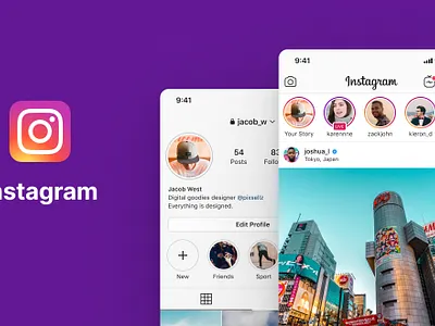 Instagram App app figma graphic design ui