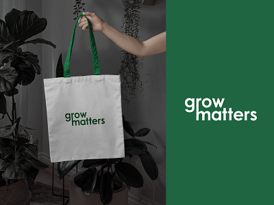 Growmatters Logo & Branding brand identity branding eco environment flat green grow growmatter logo logo idendity logo type minimalist nursery plant plantshop simple typography wordmark