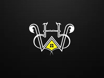 Monogram Logo Mark - Brand Mark - Initial letter WH Home brand identity brand logo brand mark branding business logo custom logo illustration initial letter initials logo letter logo letter mark logo design logo identity logo mark logos minimal logo minimalist logo monogram monogram logo monogram mark