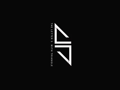 The letter S with triangle branding graphic design logo