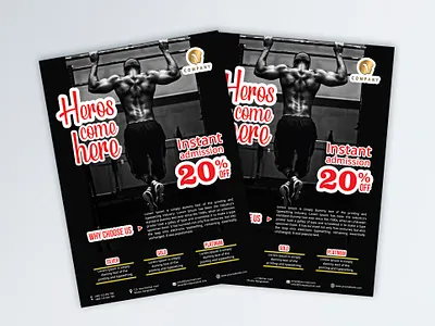 Professional Gym Flyer Design body corporate flyer design fitness gym flyer design health latest flyer design professional flyer design promotion promotional flyer design