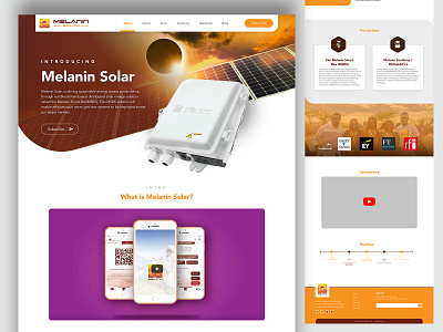 Melanin Solar clean crypto solar ui ux