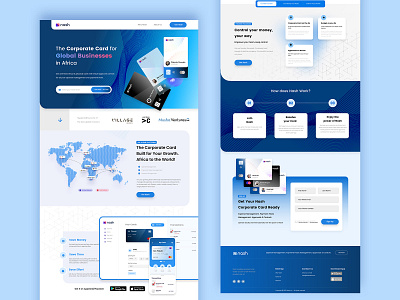 Nash Africa Finance WebApp cards clean finance ui ux webapp