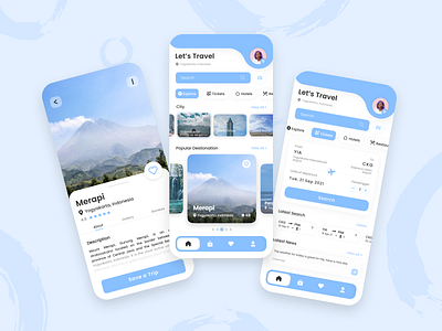 Travel App android app app design branding city design figma graphic design indonesia ios mobile mobile apps mockup travel ui ui design ux ux design web website