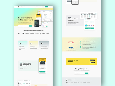 Boya Web Fintech clean finance fintech ui ux web