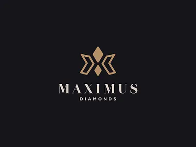 Maximus Logo Concept branding design diamond diamond logo flat graphic design icon logo logos premium vector