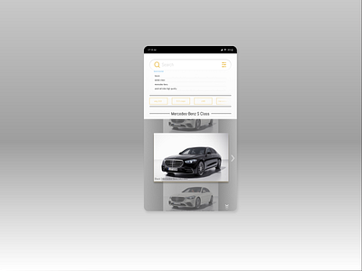 Search UI dailyui dailyui022 mercedes benz mobile ui search uiux