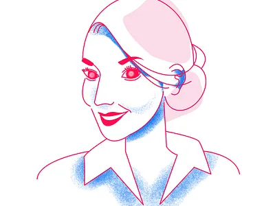 Adrianna affinity designer illustration por portrait vector