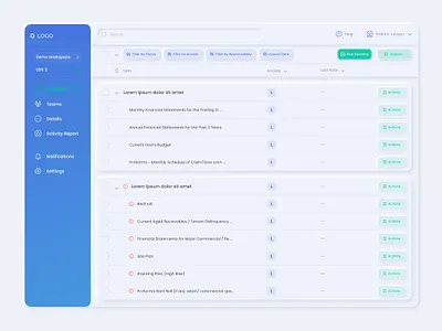 Management Dashboard Design blue clean design dashboard design graphic design green off white pastel colors ui ui design ux ux design website design