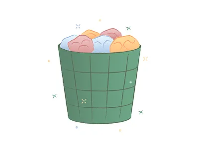 Porto Illustrations 🌅 colorful design flat illustration kapustin resources set textures trash vector web