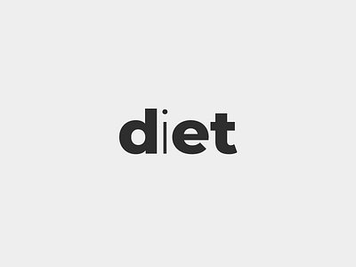 Diet_randomword brand branding design diet elegant logo logoinspiration logotype minimalism minimalistic modern randomword sale smart smartlogo text