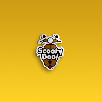 ScootyDoo! logo design app brand branding design dog graphic design guideline icon illustration logo print scoobydoo scooter ui ux vector website