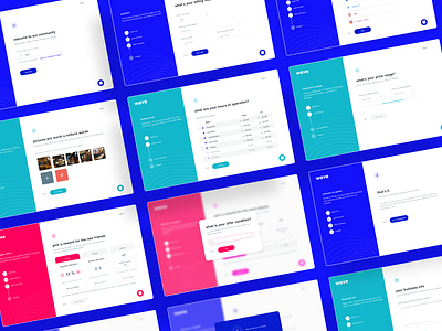 Wave Registration dashboard registration sign up ui ux web design web ui