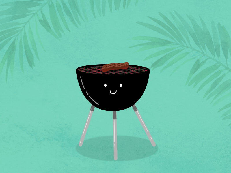 Chagi Fest - On the Grill after effects animation bbq cook design gif grill loop mograph motion steak