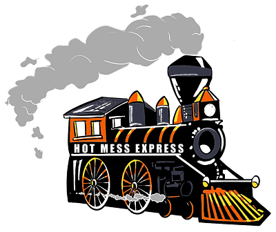 Hot Mess Express decal design train vinyl