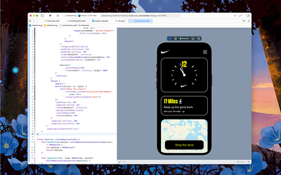 Nike Running App in SwiftUI clock nike running swift swiftui
