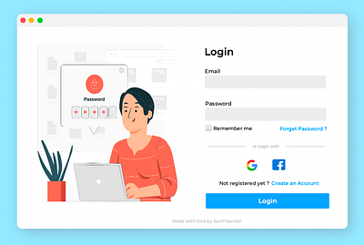 Login Screen app illustration login loginpage registration signup registration loginpage ui ux