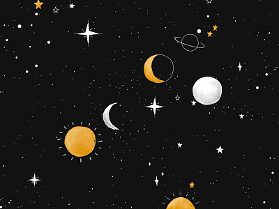 Cute Galaxy Space | Backgrounds & Stickers aesthetic astrology background design cute design doodle art freebie galaxy graphic graphic design illustration minimal moon planet space stars sticker universe vector wallpaper