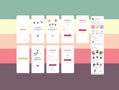 EduPlay Kids Learning Application In Figma app branding design icon illustration logo typography ui ux vector