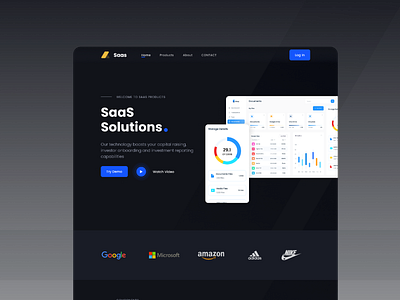 Saas Landing Page - Header agency clean design digital illustration interface landing landing page design landingpage minimal saas shopify typography uiux web web design website website design websitedesign