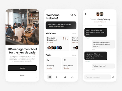 Human Resource Tool App UI app design hr hr software human resource tool mobile app mobile design productdesign recruitment saas ui ui designer user experience uxuidesign