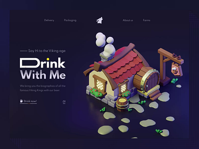 White Wolf Bar - Animation 3d animation art beer branding concept design graphic design illustration logo motion graphics ui village