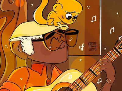 Vivo movie fanart animation art character design design doodle dribbble graphic design honey bear illustration minimal photoshop vector