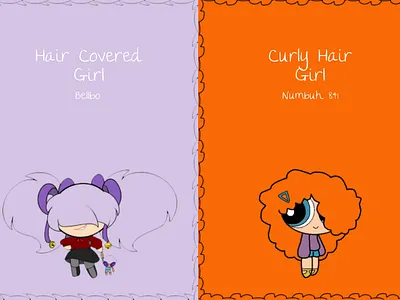 PPG Long Haired Girls drawing graphic design hairstyle long longhairedgirl ppg ppgfanart ppgoc ppgpowerpuffgirls