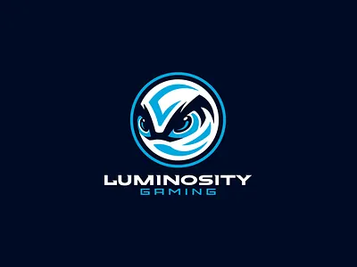 Luminosity Gaming logo redesign ball blue branding design e sports gaming illustration logo luminosity gaming mascot mascot logo typography ui ux vector