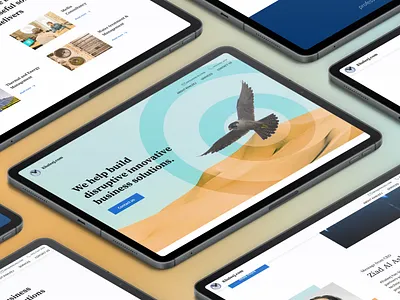 Landing page design for trading organization branding clean design design figma khaleej.com landing page design serifs trading company ui user experience user interface